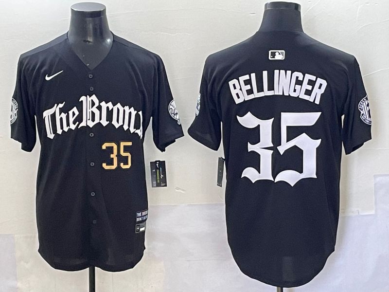 Men 2025 New York Yankees #35 Bellinger Black Five generations Joint Name Nike MLB Jersey style 2->new york yankees->MLB Jersey